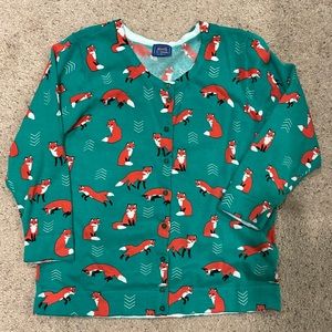 Le Tigre XL fox print cardigan